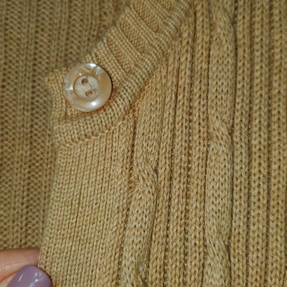 LIZ Claiborne Sweater Duster Size S, Cable Knit, %100 Cotton, NWOT! - Picture 4 of 6